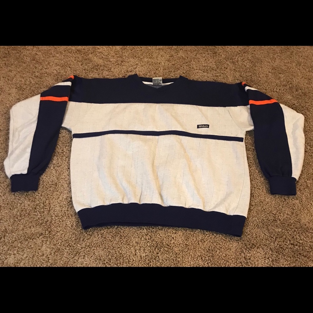 WILSON| Sweatshirt| GRY/NVY BLU Mens XL